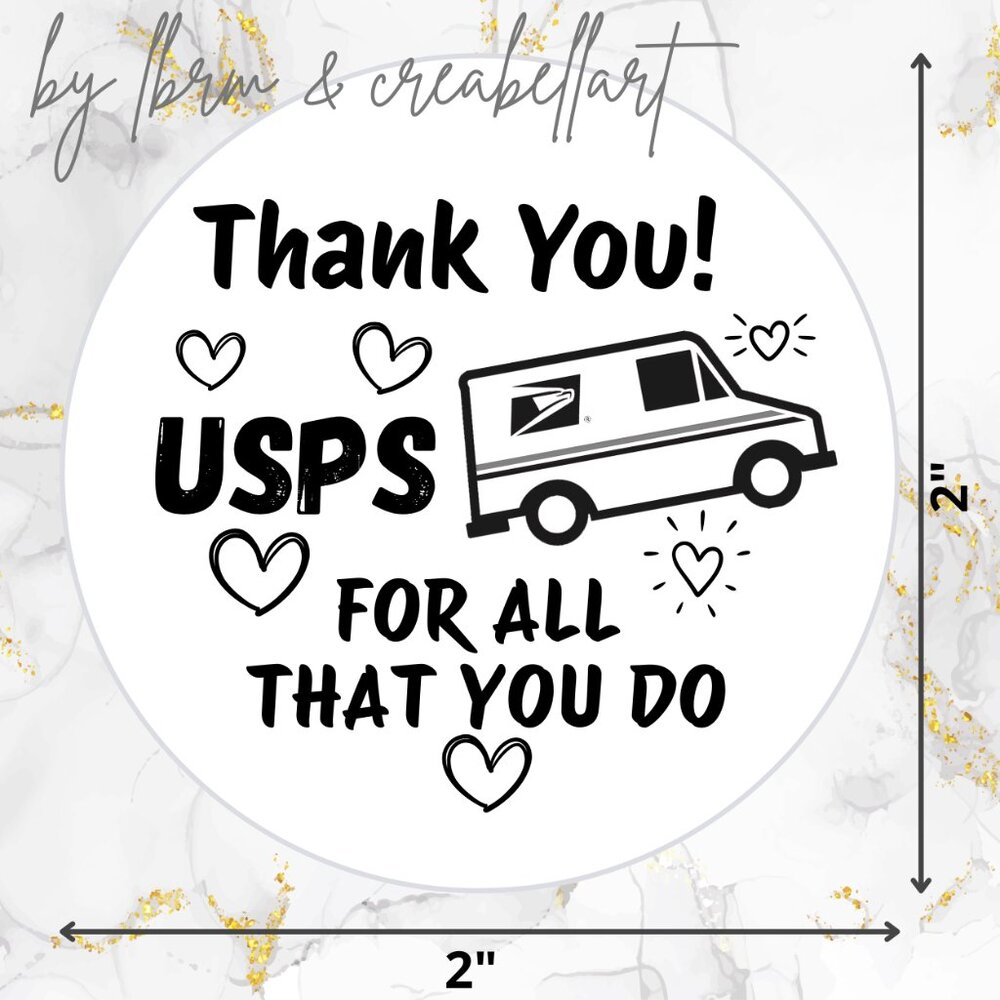 100 Thank you STICKERS - USPS - Picture 7 of 7